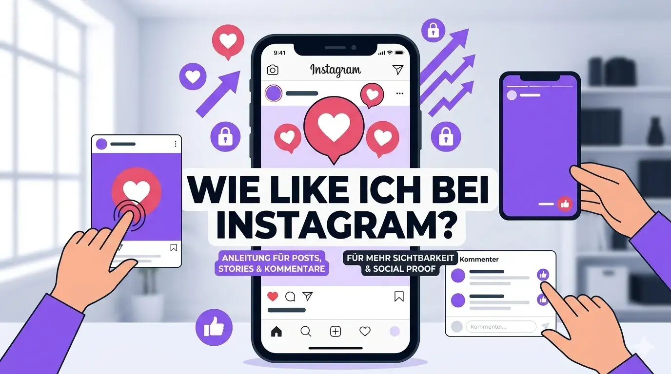 Wie like ich bei Instagram - Post, Reels & Storys