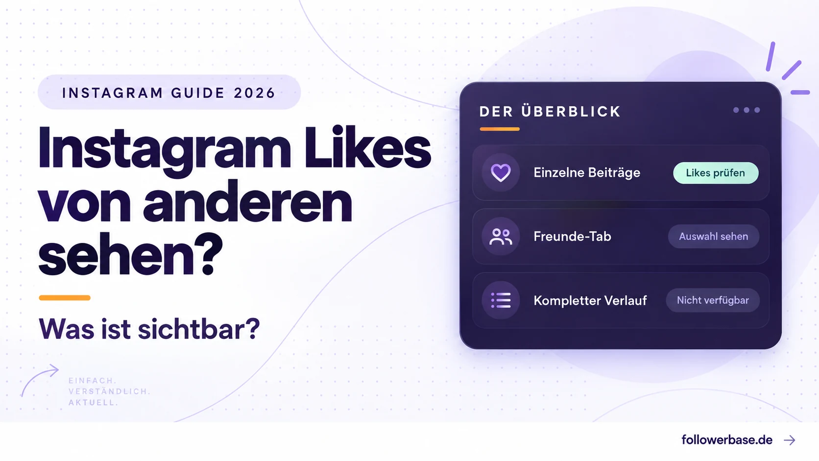Instagram Likes von anderen sehen: einzelne Beiträge prüfen, Freunde-Auswahl ansehen, kein vollständiger fremder Verlauf