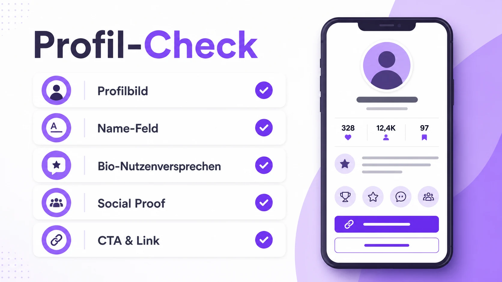 Checkliste zur Optimierung eines Instagram-Profils für mehr passende Follower